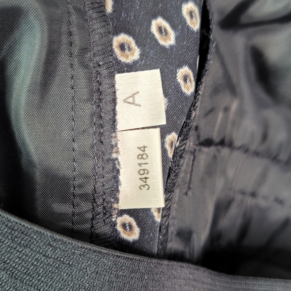 Ann Taylor Spring Summer Thin Flowy Dark Blue Floral Pants With Pockets Size 6 - Picture 11 of 15